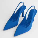 Elegant Curve Slingback Pumps