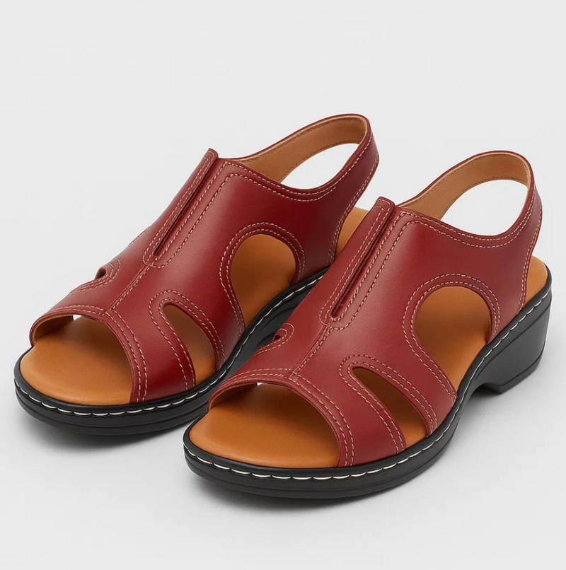 Lederen sandalen