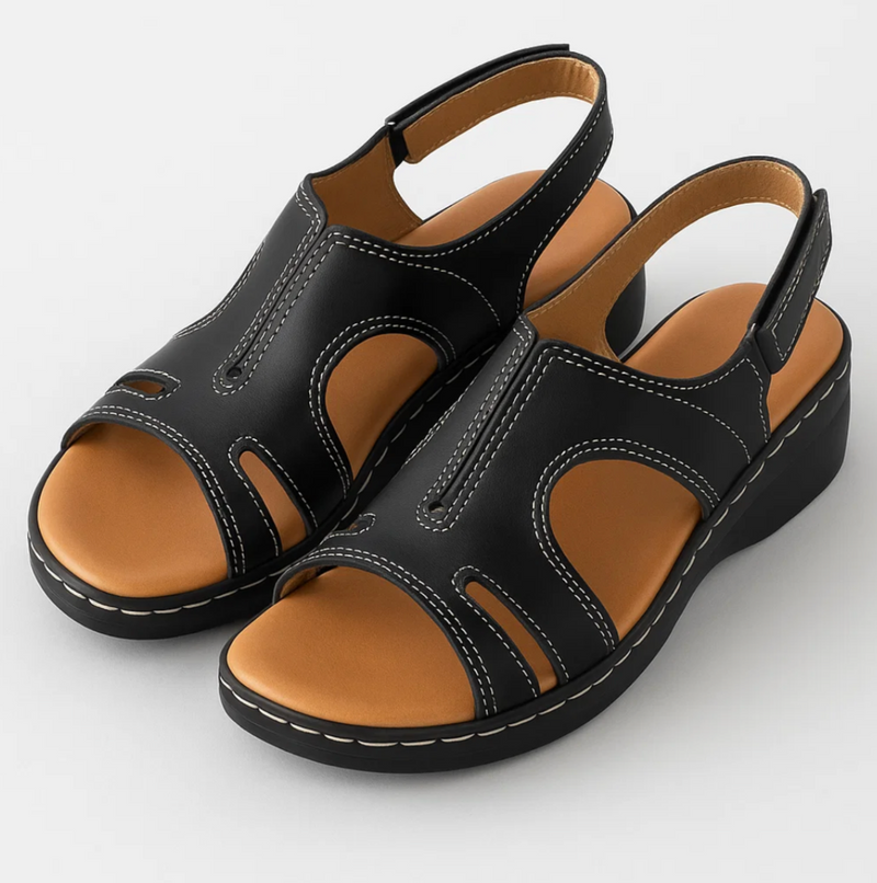 Lederen sandalen