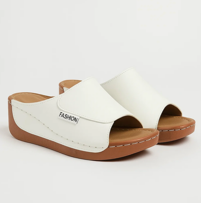 Zomerslip-on met sleehak