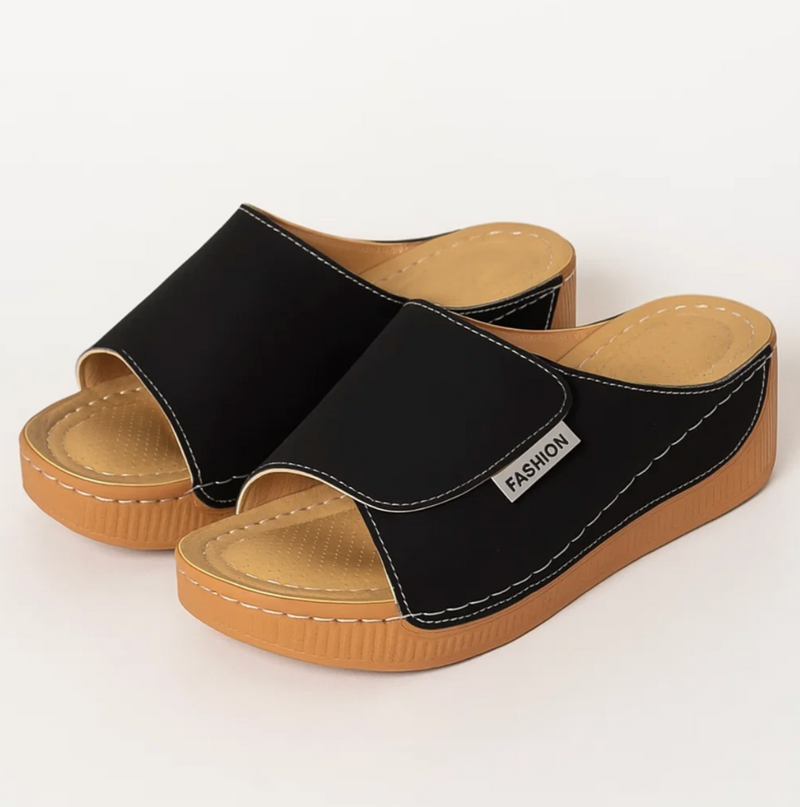 Zomerslip-on met sleehak