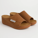 Zomerslip-on met sleehak