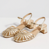 Vera Noir |  Metallic Sandalen