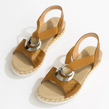 Sandalen met zilver detail