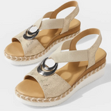 Sandalen met zilver detail