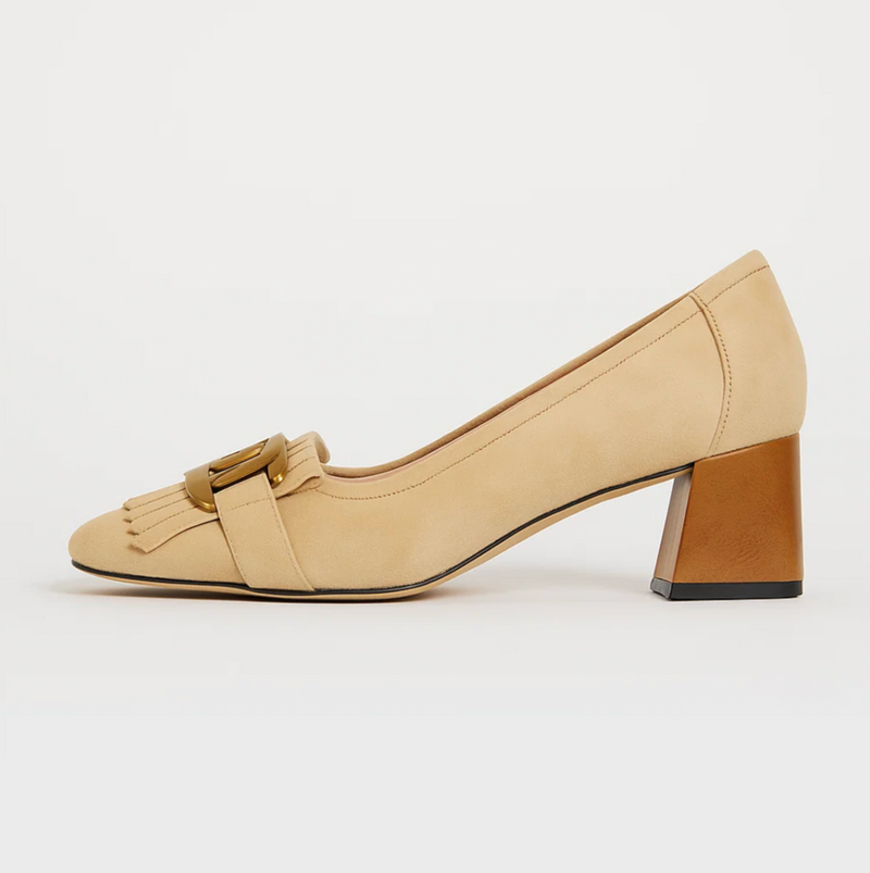 Novara | Suede Chain Loafers